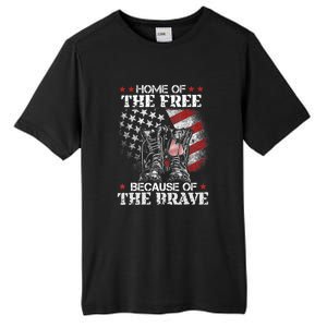 Memorial Honor The Fallen Veteran Support Tall Fusion ChromaSoft Performance T-Shirt