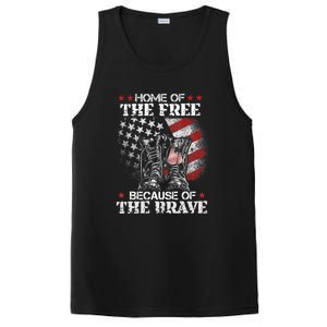 Memorial Honor The Fallen Veteran Support PosiCharge Competitor Tank