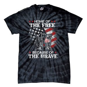 Memorial Honor The Fallen Veteran Support Tie-Dye T-Shirt