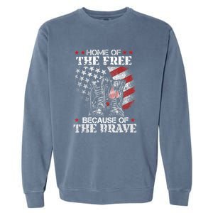 Memorial Honor The Fallen Veteran Support Garment-Dyed Sweatshirt