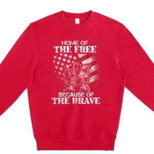 Memorial Honor The Fallen Veteran Support Premium Crewneck Sweatshirt