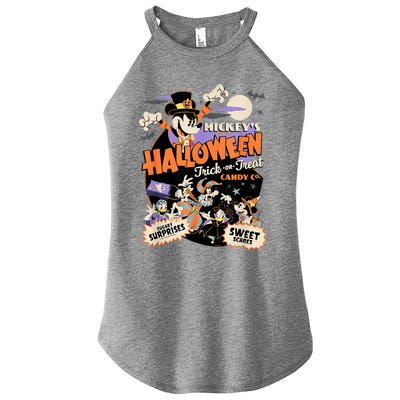 Mickey’S Halloween Trick Or Treat Candy Co. Women’s Perfect Tri Rocker Tank