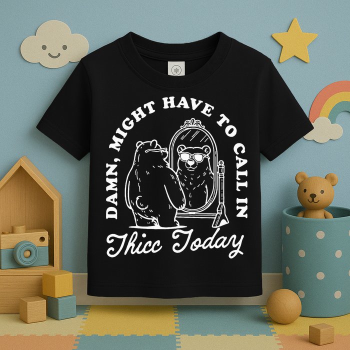 Might Have To Call In Thicc Today Toddler T-Shirt