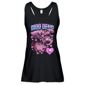 Moodeng Hippo The Famous Baby Pigmy Moodeng Ladies Essential Flowy Tank