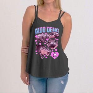 Moodeng Hippo The Famous Baby Pigmy Moodeng Women's Strappy Tank