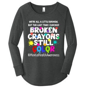 Mental Health Therapy Depression Awareness Women's Perfect Tri Tunic Long Sleeve Shirt