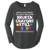 Mental Health Therapy Depression Awareness Women's Perfect Tri Tunic Long Sleeve Shirt