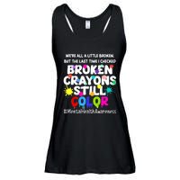 Mental Health Therapy Depression Awareness Ladies Essential Flowy Tank