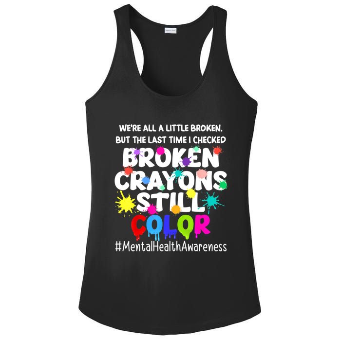 Mental Health Therapy Depression Awareness Ladies PosiCharge Competitor Racerback Tank