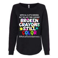 Mental Health Therapy Depression Awareness Womens California Wash Sweatshirt