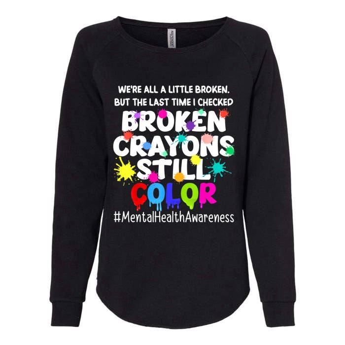 Mental Health Therapy Depression Awareness Womens California Wash Sweatshirt