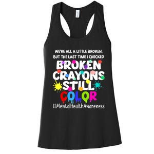 Mental Health Therapy Depression Awareness Women's Racerback Tank