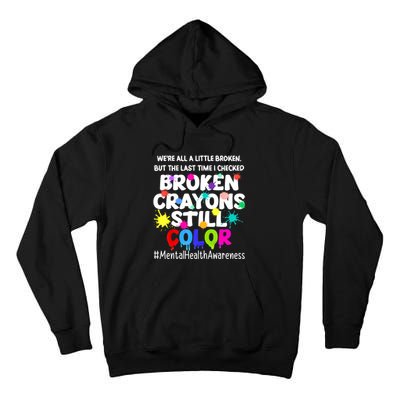 Mental Health Therapy Depression Awareness Tall Hoodie