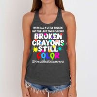 Mental Health Therapy Depression Awareness Women's Knotted Racerback Tank