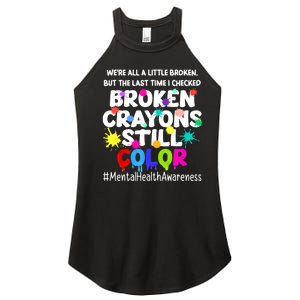 Mental Health Therapy Depression Awareness Women's Perfect Tri Rocker Tank