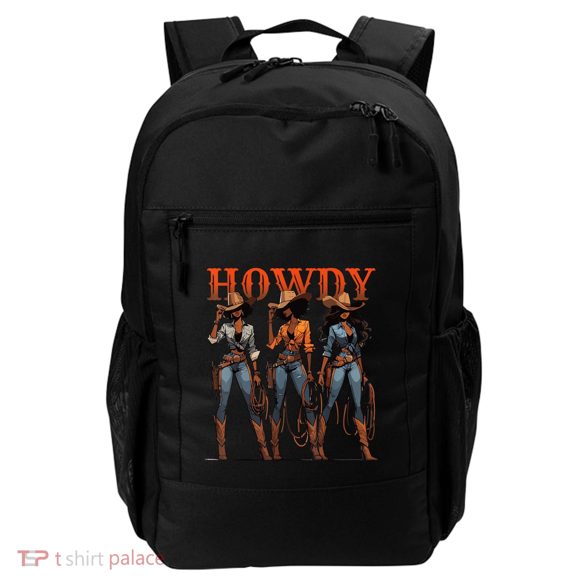 Melanin History Texas Howdy Black Cowgirl Western Rodeo Gift Backpack
