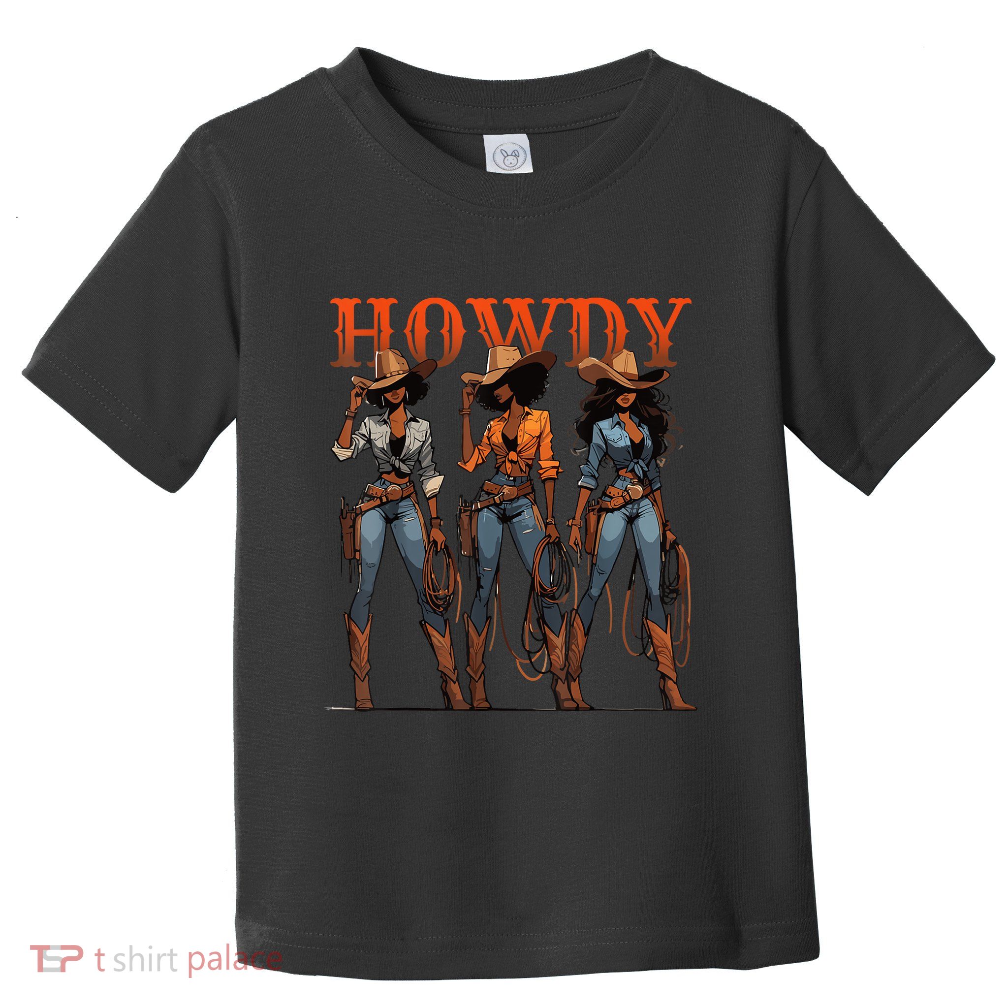 Melanin History Texas Howdy Black Cowgirl Western Rodeo Gift Toddler T-Shirt