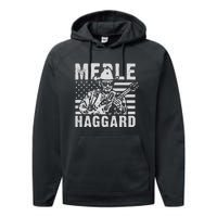 Merle Haggard T Shirt Vintage Country Rock T Shirt Performance Fleece Hoodie