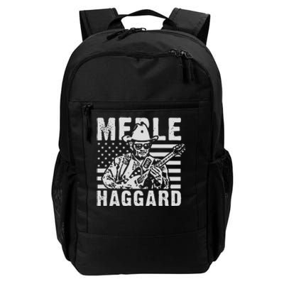 Merle Haggard T Shirt Vintage Country Rock T Shirt Daily Commute Backpack