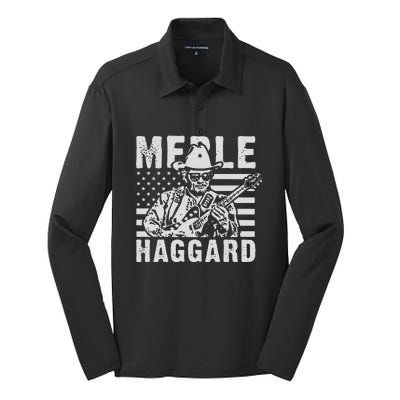 Merle Haggard T Shirt Vintage Country Rock T Shirt Silk Touch Performance Long Sleeve Polo