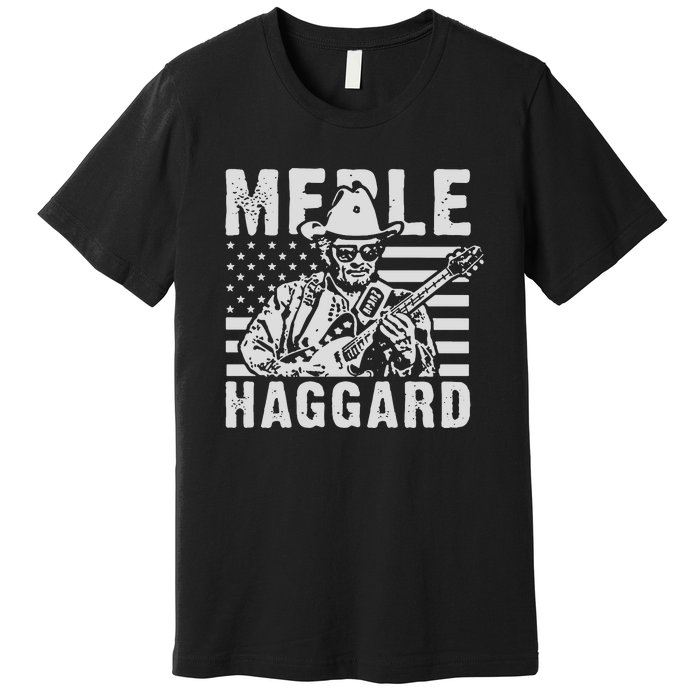 Merle Haggard T Shirt Vintage Country Rock T Shirt Premium T-Shirt