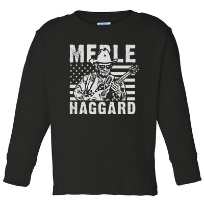 Merle Haggard T Shirt Vintage Country Rock T Shirt Toddler Long Sleeve Shirt