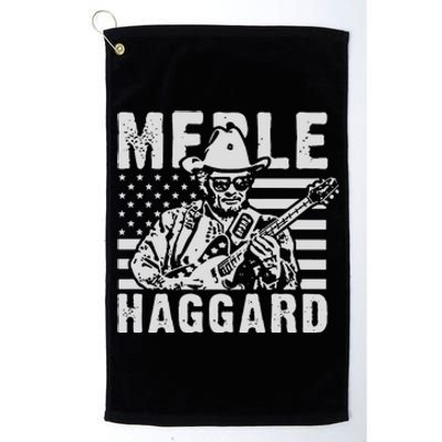 Merle Haggard T Shirt Vintage Country Rock T Shirt Platinum Collection Golf Towel