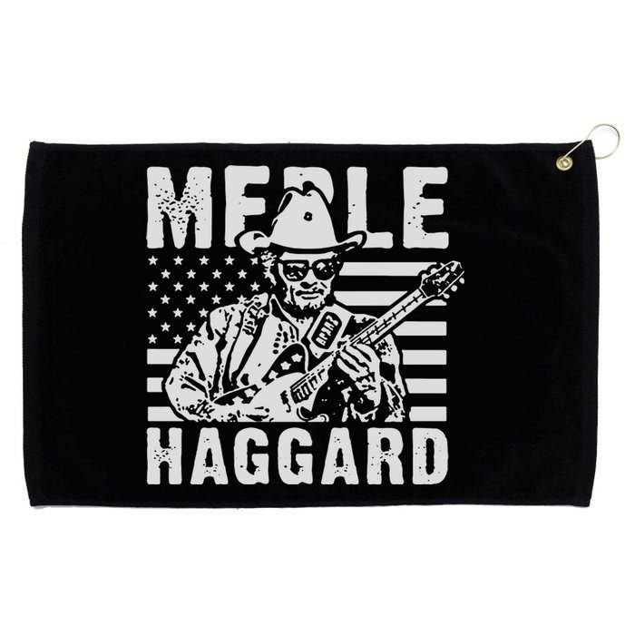 Merle Haggard T Shirt Vintage Country Rock T Shirt Grommeted Golf Towel