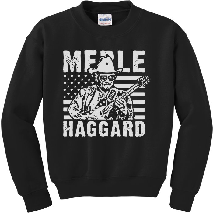 Merle Haggard T Shirt Vintage Country Rock T Shirt Kids Sweatshirt