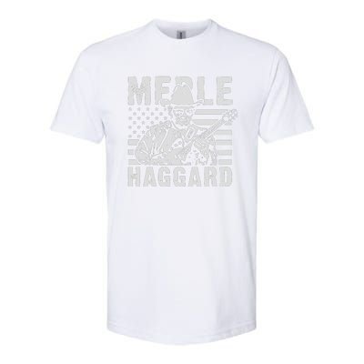 Merle Haggard T Shirt Vintage Country Rock T Shirt Softstyle CVC T-Shirt