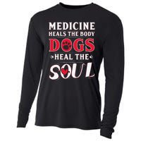 Medicine Heals the body Dogs Heal the soul Cooling Performance Long Sleeve Crew