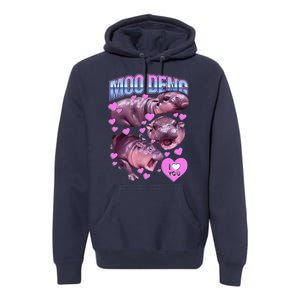 Moodeng Hippo The Famous Baby Pigmy Moodeng Premium Hoodie