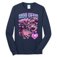 Moodeng Hippo The Famous Baby Pigmy Moodeng Tall Long Sleeve T-Shirt