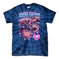 Moodeng Hippo The Famous Baby Pigmy Moodeng Tie-Dye T-Shirt