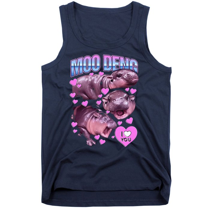 Moodeng Hippo The Famous Baby Pigmy Moodeng Tank Top