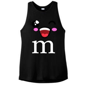 M Halloween Team Costume Funny Party Ladies PosiCharge Tri-Blend Wicking Tank