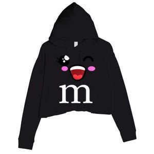 M Halloween Team Costume Funny Party Crop Fleece Hoodie