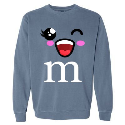 M Halloween Team Costume Funny Party Garment-Dyed Sweatshirt