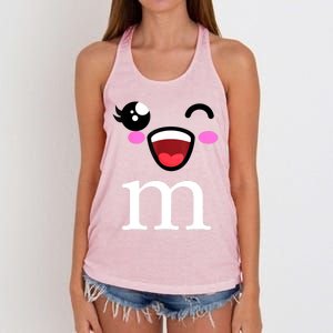 M Halloween Team Costume Funny Party Women's Knotted Racerback Tank