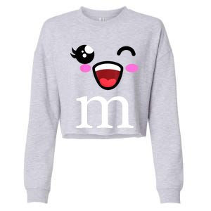 M Halloween Team Costume Funny Party Cropped Pullover Crew