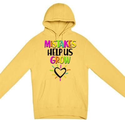 Mistakes Helps Us Grow Premium Pullover Hoodie