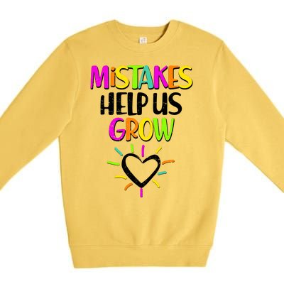 Mistakes Helps Us Grow Premium Crewneck Sweatshirt