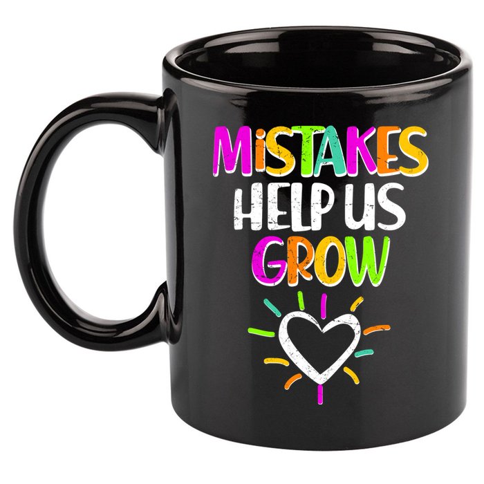 Mistakes Helps Us Grow 11oz C Handle Ceramic Mug