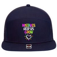 Mistakes Helps Us Grow 7 Panel Mesh Trucker Snapback Hat
