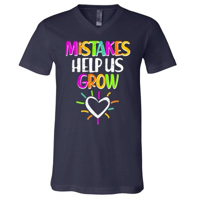 Mistakes Helps Us Grow V-Neck T-Shirt