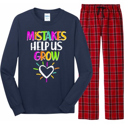 Mistakes Helps Us Grow Long Sleeve Pajama Set