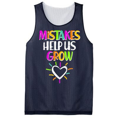 Mistakes Helps Us Grow Mesh Reversible Basketball Jersey Tank