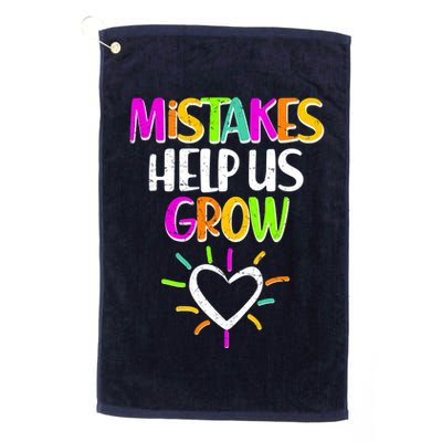 Mistakes Helps Us Grow Golf Towel