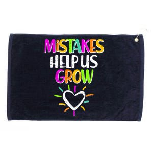 Mistakes Helps Us Grow Grommeted Golf Towel