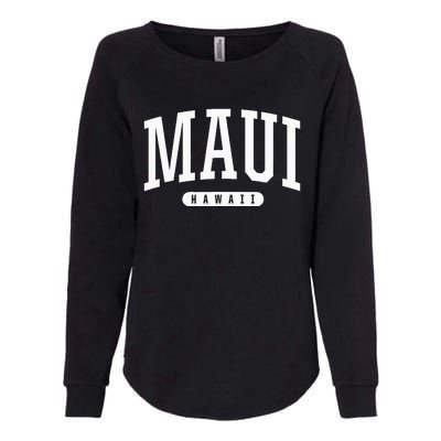 Maui Hawaii University College Sports Style Hi Womens California Wash Sweatshirt